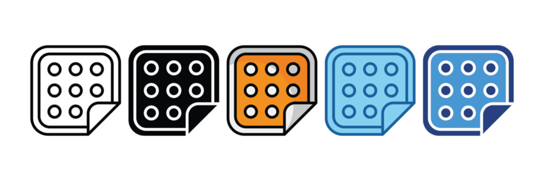 Patch  Icon Set Multiple Style Collection