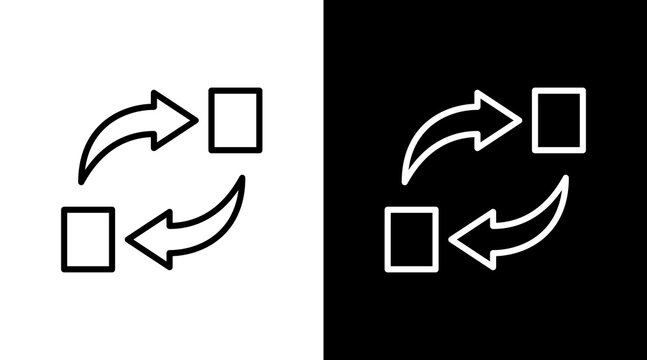 Replacement  White Icon Set Design