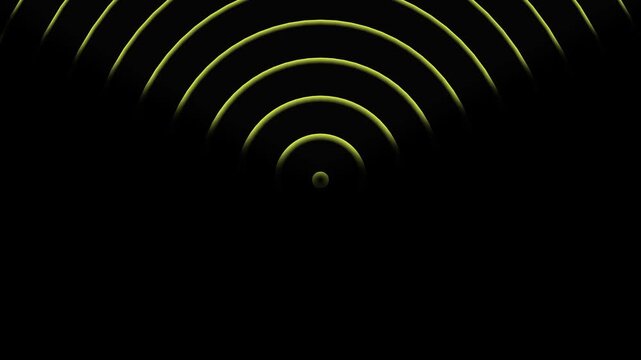 Abstract glowing futuristic radio waves animation background.Radio waves background animation .wave concept video