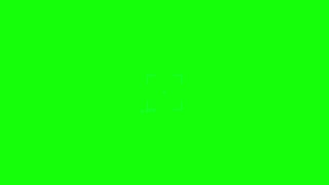 Camera Viewfinder Target Focus on Green Screen
