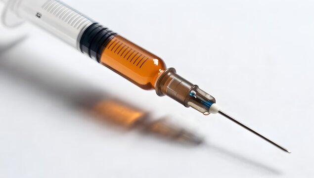 Photo Syringe Precision Medical Illustration
