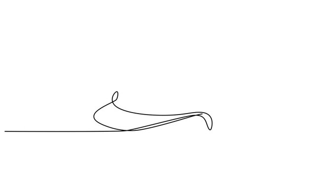 continuous one line drawing Construction Hard Hat, Safety Helmet, Vector Icon, Line Drawing, Industrial Symbol video