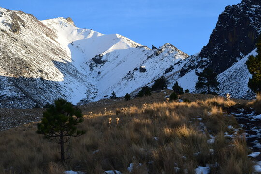 High altitude alpine landscape at Xinantecatl volcano, Mexico