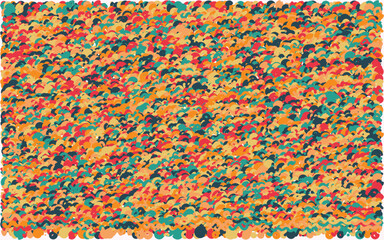 Obraz premium Abstract stippled vector background, colorful pointillism pattern with vibrant dots, artistic textured mosaic wallpaper for creative design projects