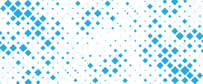 Vector technology pattern squares and white abstract geometric transition pattern with square shape halftone effect for sporty background..