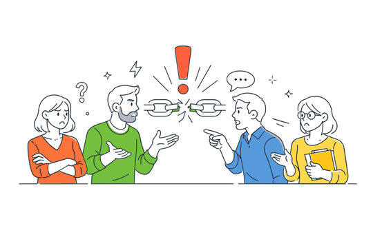 A team disagreement context where professionals navigate differing opinions
