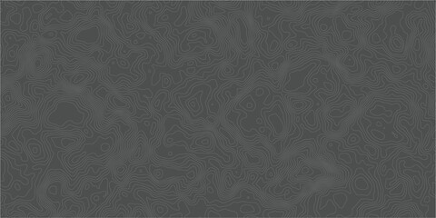 Abstract digital concept Topographic Contour smooth line Map Texture On Black Background With Subtle Line Pattern. © SAHELA