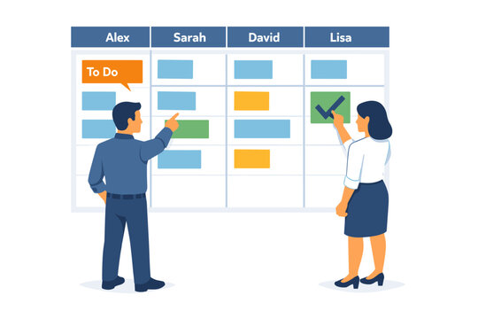 Team coordination and real-time task delegation during an active project