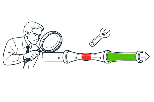 Process improvement and operational bottleneck identification in a growing