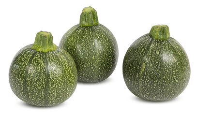 Naklejka premium Courgettes rondes