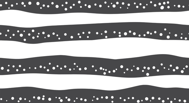 Dark gray stripes with white dots pattern