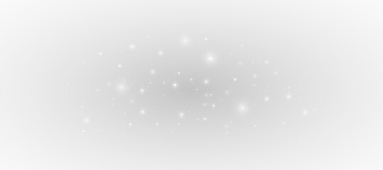 Silver glistering starburst and luxury magic stardust rain, bright white light rays with festive bokeh effect for holiday card background, isolated high quality graphics vector and png. © Demian_STOCK