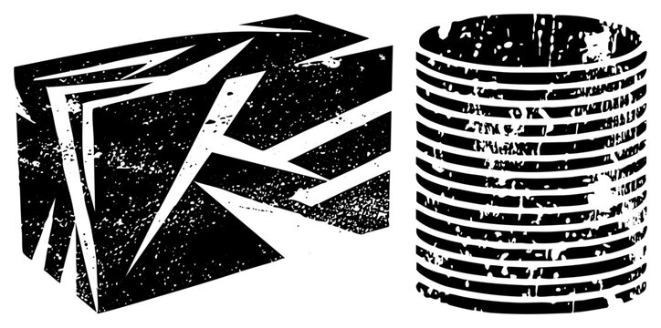 Rugged coin pile, shattered crate in gritty loot stash or cash heap. Rough texture, jagged hint street art slang &ldquo;dough stack,&rdquo; &ldquo;coin tower.&rdquo;