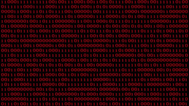 Perspective wall of binary code digital pattern background.binary code Concept.4k motion video .