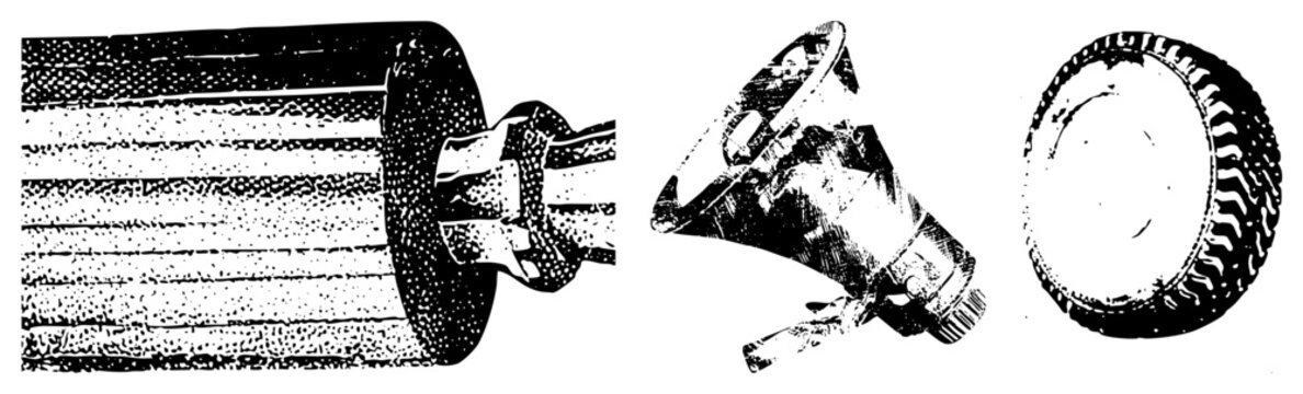Classic bullhorn and PA speaker rendered in gritty halftone, perfect for retro campaigns or protest art. Known as a hailer, shout box, or sound cannon raw and attention.