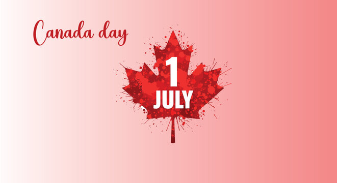 Canada Day July 1st celebration background