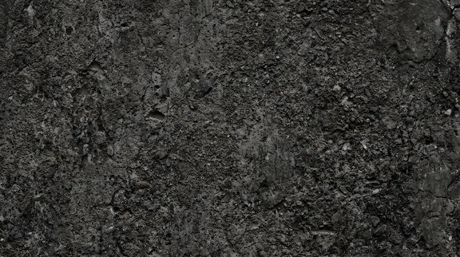 Set of charcoal dark concrete wall texture for industrial urban basement and dramatic architectural themes frontal isolated png on a transparent background perfectly cutout high resolution