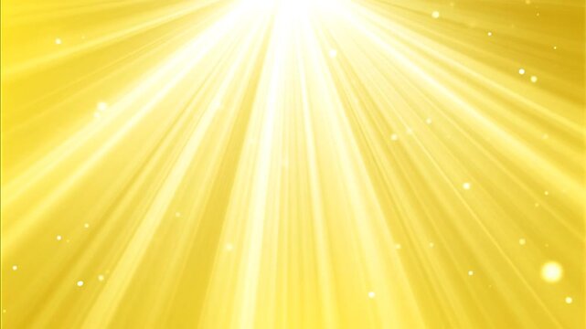 Vibrant yellow sunburst with rays of light.