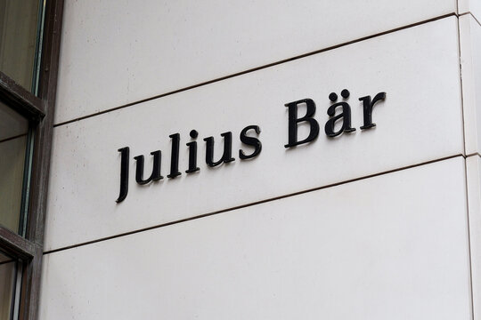 Hamburg, Germany - September  9, 2025: Julius Baer Group branch office in Hamburg, Germany -  Julius Baer is a Swiss multinational private bank founded and based in Switzerland