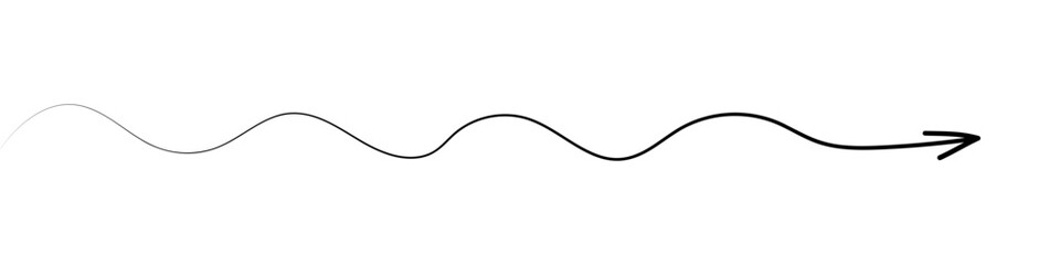 Fototapeta premium Continuous one line drawing. Arrow symbol icon in simple linear doodle style isolated on white background. Vector illustration