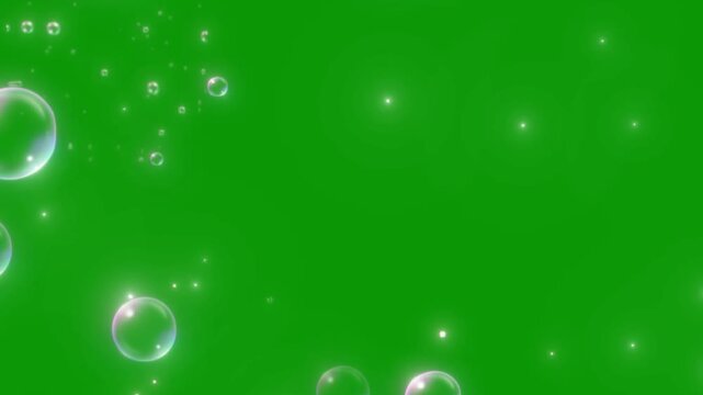 Soap Bubbles Balloons Circles for Ads loop seamless abstract background animation motion graphics particles floating glow light digital template advertising promo text space overlay modern clean mini