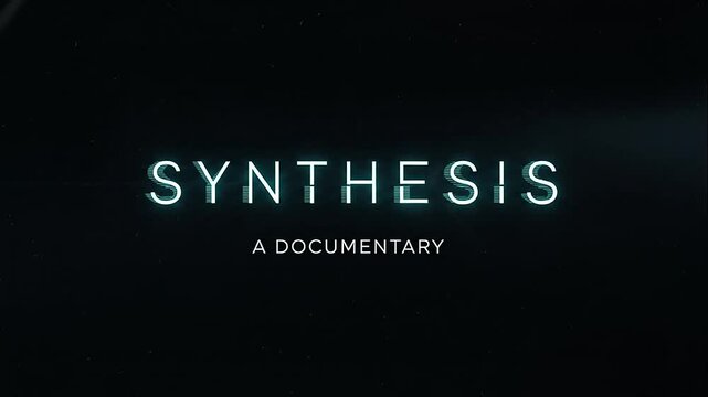 Synthesis documentary film title screen.
