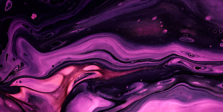 Bold Acrylic Canvas Swirling in Fluorescent Aquatic Hues
