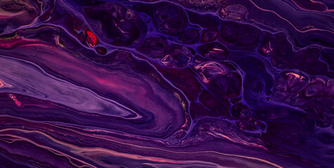 Obraz premium Chaotic Colorful Dots Exploding in Abstract Indigo Chaos