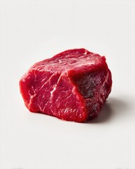 Fototapeta premium 新鮮な赤身の生肉の塊。料理や食材紹介に使える食肉素材
