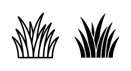 Grass Clumps Vector Icons, Greenery Elements, Nature Icons © RAKIB