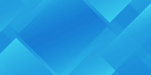 Obraz premium Blue abstract geometric background with overlapping transparent squares and triangles for corporate business design. modern geometric composition of overlapping squares and triangles.