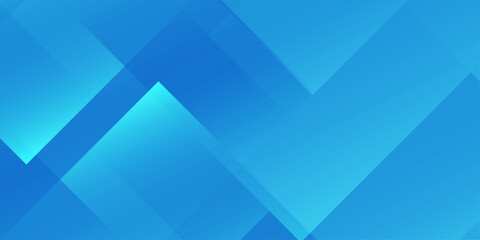 Obraz premium Blue abstract geometric background with overlapping transparent squares and triangles for corporate business design. modern geometric composition of overlapping squares and triangles.