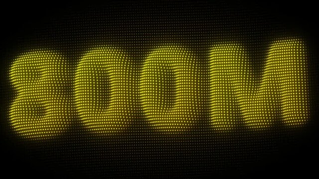 3D Golden 800M, Eight Hundred Million Number Particle Animation on Dark Background, Glowing Dot Grid 3D Rotating Million Milestone Symbol Seamless Loop, 4K
