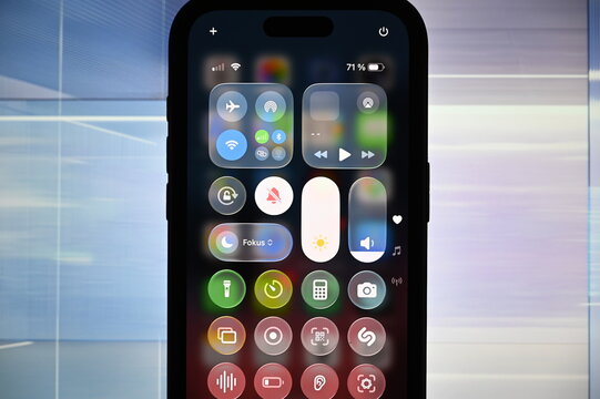 Germany &ndash; May 6, 2026: Control Center on the iPhone