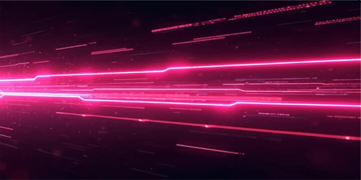 Colorful glowing abstract loop background with neon light waves and dynamic motion energy