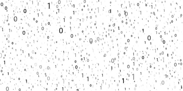 Abstract digital background with ones and zeros. Vector graphic pattern with binary code. vector eps 10