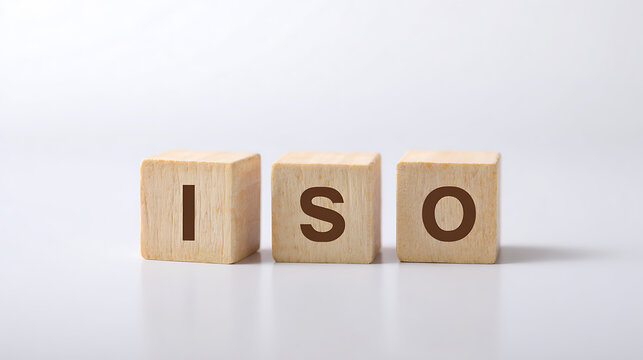 Wooden blocks spell a three-letter acronym on a clean white surface. Clear, concise, and professional visual communication