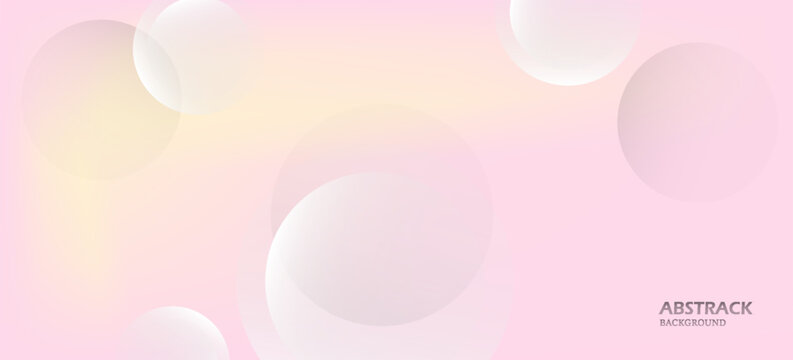 abstract background, minimalist pink and yellow gradations, circle effect combining soft round shapes, gentle fades, and clean aesthetic layout