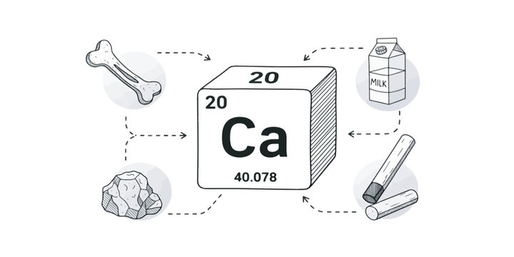 Calcium Element Symbol Ca Chemistry.