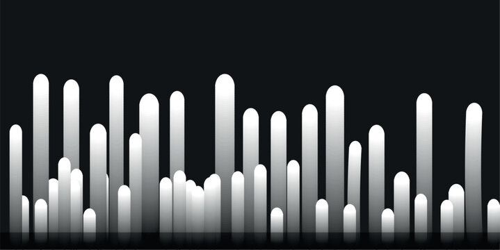 Sound wave pattern on black background