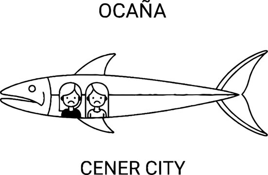 Ocana Cener City Fish Concept with People