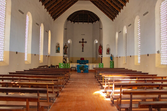 &Eacute;glise de l'&icirc;le de Carabane vue interne