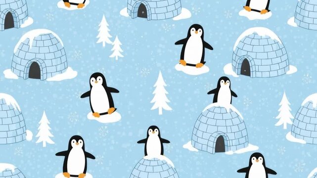 set of penguins