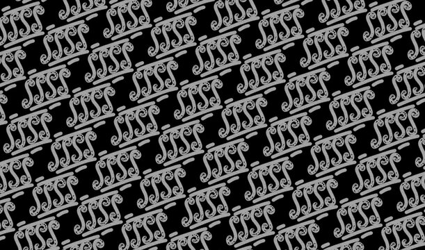 Simple pattern bnw batik