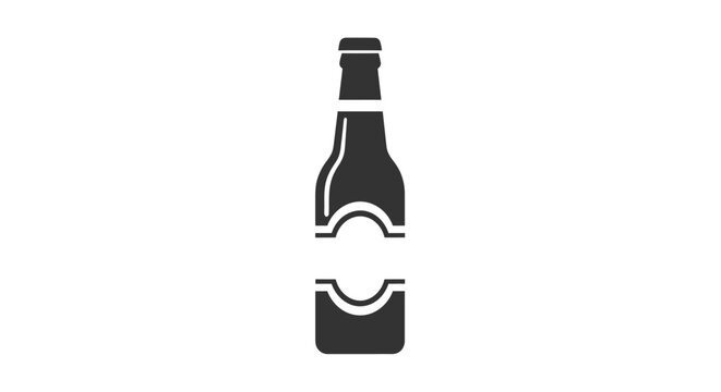 Bottle and glass of beer drink.