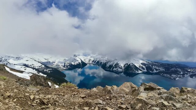 Garibaldi Lake Timelapse From Panorama Ridge In British Columbia Canada