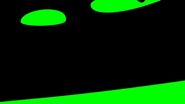 hand drawn yin yang symbol animation on chroma key green screen background featuring black ink sketch style loop with balance concept and hand drawn fills without white layers for easy masking
