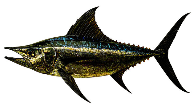 Majestic Swordfish with transparent background