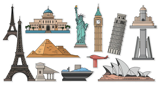 Famous Landmarks of the World Icons 1.