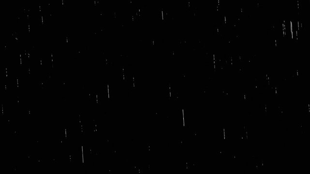 Heavy Rain Overlay on Black Background &ndash; Realistic Seamless Rain Loop (4K 30fps)